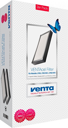 Фильтр тонкой очистки 2 шт PREMIUM VENTAcel H13 &amp;quot;Nelior&amp;quot; для LP60/LPH60/AP902/AH902 (0,07 мкм)
